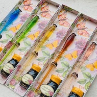 ROSE/0014 義大利玫瑰玻璃沾水筆禮盒 | Francesco Rubinato