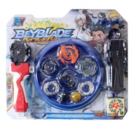 Beyblade Burst BY Ripcord Launcher With Mini Blue Arena Stadium Set of 2 Aoi Baruto BY504