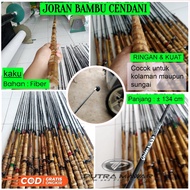 Joran Fiber Bambu Cendani Atau Gayahan / Tongkat Pancing Action Lentur Untuk Mancing Ikan Gabus Mas 