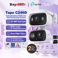 TP-Link Tapo C246D Dual Lens 3MP Full HD Pan / Tilt Wireless WiFi CCTV Indoor Outdoor Home Security 