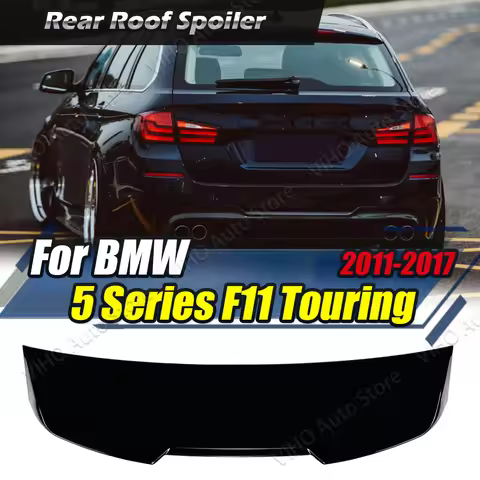For BMW 5 Series F11 520i 528i 535i 535d 550i Touring 2011-2017 ABS Car Rear Roof Trunk Spoiler Trim