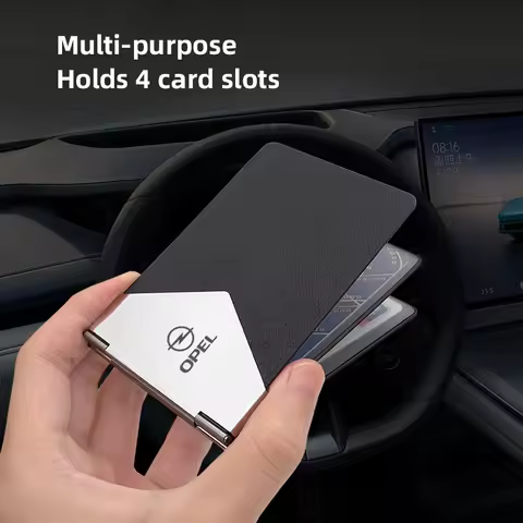 Metal Auto Driver License Cover Credit Card Holder For Opel Corsa D Astra Insignia Mokka Adam Combo