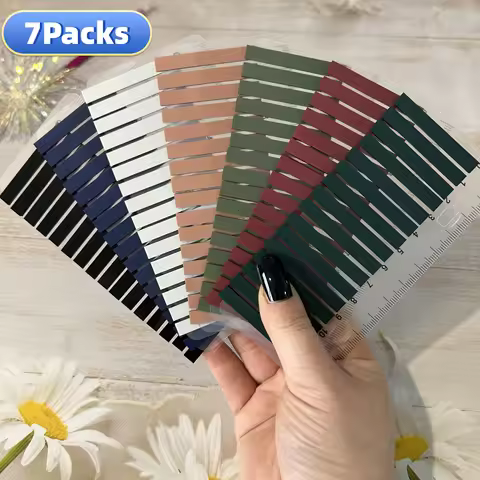 7Packs Index Tabs Self Adhesive Page Markers Transparent Waterproof Sticky Notes Classify Files Flag