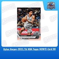 Dylan Harper-2025/26 NBA Topps NOW®-Card 80 Spurs Basketball Trading Card