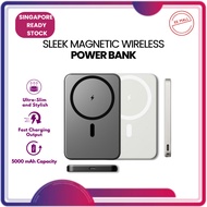 [SG Ready Stock] Sleek Magnetic Wireless Powerbank 5000mAh & 10000mAh