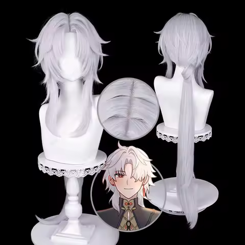 HSR YingXing Cosplay Wig White Blade 100cm Long Silver White Wigs Heat Resistant Synthetic Hair