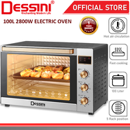 DESSINI ITALY 100L Electric Rotisserie Oven Convection Hot Air Fryer Toaster Timer Oil Free Roaster Machine / Ketuhar