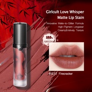 Love Whisper Matte Lip Stain #G72 Firecracker Innovative Matte-To-Glitter Formula Creamy & Velvety T