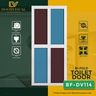 Aluminium Bi-fold Toilet Door Design BF-DV114 | BiFold Toilet Door Specialist Shop in Singapore