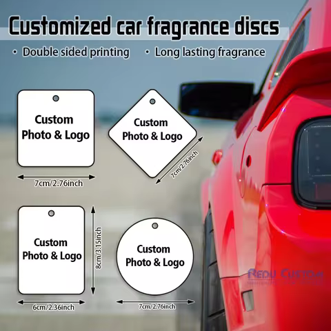 10 Customizable Photo Air Fresheners, Personalized Creative Decorative Fragrance Sheets, Support Cus