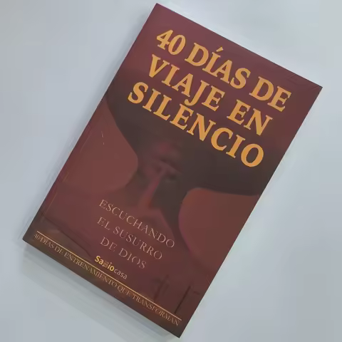 Spanish Religious Reading Book 40 Days of Silent Travel Listening To God's Voice Inspirational Spiri