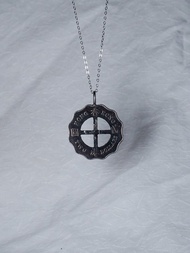 香港兩元硬幣 十字縷空頸鏈