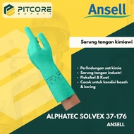 Ansell AlphaTec Solvex 37-176 Chemical Gloves Nitrile Rubber Safety Work Safety
