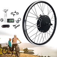 Home Office E-bike conversion kit rear wheel cassette electric bike kit Ebike electric bike E bike conversion kit 20 24 26 27.5 28 29 700c inch pedelec conversion kit brushless motor hub 48V/500W-26in