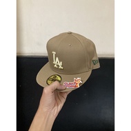 5950 X MLB LA DODGERS COOPERSTOWN LEMON TEA PACK KHAKI ORIGINAL NO BOX [14327660]