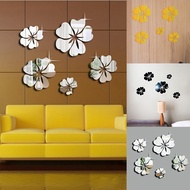 {DAISYG} DIY Acrylic Wall Sticker 3d Mirror Art Flower Removable Wall Decoration