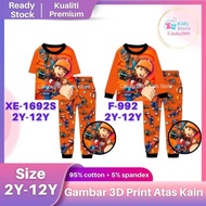 𝐂𝐚𝐥𝐮𝐛𝐲 𝓑𝓸𝓫𝓸𝓲𝓫𝓸𝔂 Sori Kids Pyjamas Boys Fashion Baju Tidur Kanak Kanak Lelaki Outfit Sleepsuits Ootd 