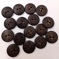 [svzfjuv] 50x Flowers Children's Buttons Wooden Buttons