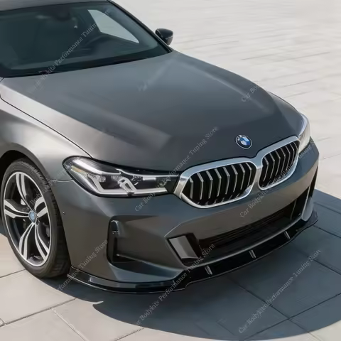 For BMW G32 Lci M Sport Gloss Black ABS Front Bumper Splitter Lip Spoiler 630i 630d 640i 640d M Pack