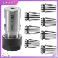 7Pcs ER11 1-7mm Spring Collets with ER11A 5mm Motor Shaft Holder Extension Rod