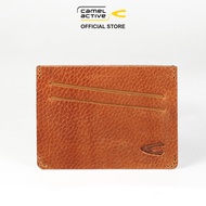 camel active Genuine Leather Men's Card Holder 3 Card Compartments Pull Up Finished - Brown CH0603AN