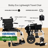 [SG STOCK] Rainbow Care's Vermeiren Bobby Evo Foldable Lightweight Travel Chair - 9.6 kg