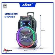 DAT Speaker Trolley DT 1810 18 Inch 2 Bluetooth Mic