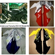 Underwool R15 V2 model R6 undercowl fairing bawah yamaha r15 v2 model yamaha r6