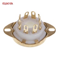 [Bilibili1] GZC8-Y-3-G Ceramic 8pin PCB Mounting Tube Socket for EL346P6P 6V6 6N8P 6SN7