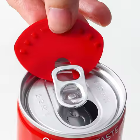 5 Pieces Can Lid Can Sealer Beverage Can Cap Can Protector Barricade Soda Cap Sealer Plastic Beer Dr