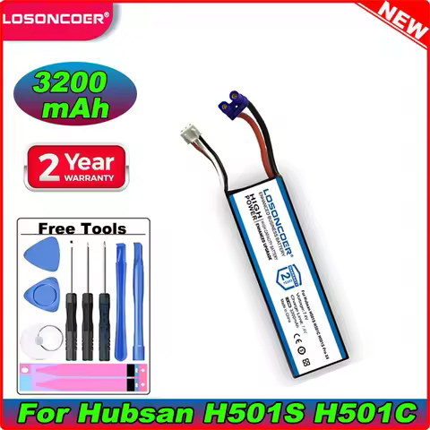 LOSONCOER 3200mAh For Hubsan H501S H501C H501S Pro X4 RC Quadcopter Parts 10C Battery 7.4V Battery
