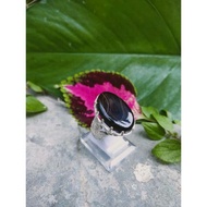 cincin Batu Akik yaman hitam ori ready stock