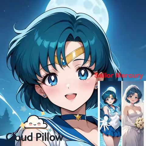 Dakimakura anime Sailor Mercury Double-sided Print Life-size body pillows onahole pillowcase anime b