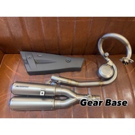 Gear Base 吉兒基地 全新現貨 AKRAPOVIC MONKEY 125 排氣管 蠍子管 鈦合金全段 尾段 帥炸 雙出蠍管-中尾段 Monkey 125專用 1個