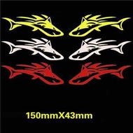 Shark Fierce Bicycle Sticker Decal Ngambu