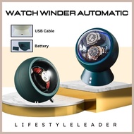 Watch Winder Automatic Rotating Watch Shaker 2 Way Power (USB/Battery) Rotate Watch Box Kotak Jam Tangan 摇表器摇表盒手表盒