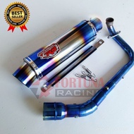 R9 Mugello Bluemoon racing exhaust for Metik Beat Vario Pcx Nmax Mio sporty and others