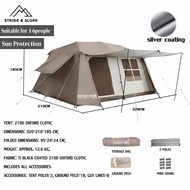 Stride & Slope 4-6 Person Camping Tent | Waterproof 210D Oxford Family Tent | Outdoor Camping Shelte