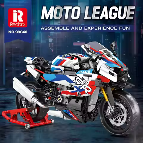 949PCS 1:8 Scale M1000RR Motorcycle Racing Model Bricks With Stand Toys Building Blocks Se For Adult