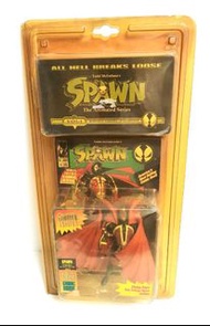絕版1997年Todd McFARLANE SPAWN 再生俠 SPAWN figure 連電影盒帶VHS  ALL HELL BREAKs LOOSE