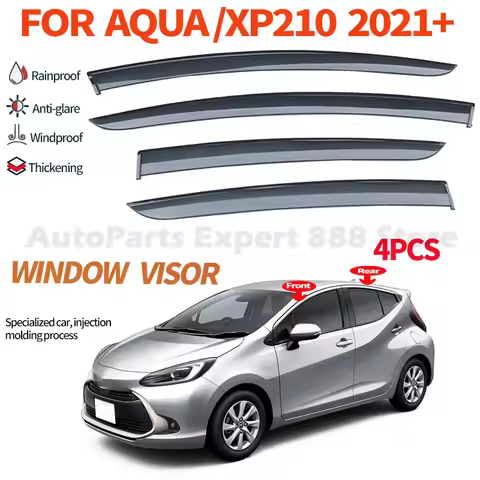 For TOYOTA AQUA 21-23 Window Visor Rain Deflector High Quality Durable Design