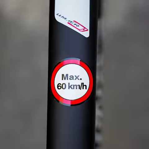 Max Speed Limit Sticker Set, Waterproof Vinyl Decals for Electric Bike Scooter, 25/40/60/80km/h Opti