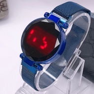 JAM TANGAN WANITA LED DIGITAL MAGNET TOUCH SCREEN IMPORT