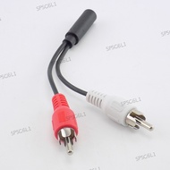 Splitter Converter Adapter Aux Audio Extension Cord 3.5mm Female to 2 Male RCA Cable For Laptop MP3/MP4 Conversion Line  SG6L1