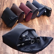 PU Leather Camera Bag Soft Case Cover for Fujifilm X100V X100F X100T X100S XF10 X30 X10S X70 Leica D