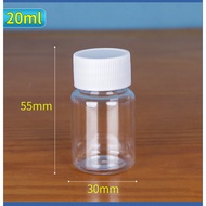 SAMPO 20ml short clear bottle 20ml shampoo bottle 20ml medicine bottle 20ml travel bottle