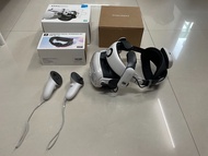 Meta Quest 3 128G  豪華配備  （風扇頭戴電池＋本體保護殼＋快速調節臉罩）