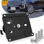 No Drill Tow Hook License Plate Mount Relocator Bracket Kit with Anti-Theft Security Compatible with