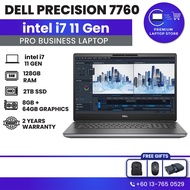 Dell Precision 7760 Mobile Workstation | 2 Years Warranty | 128GB 1TB SSD | 8GB RTX A4000 Graphics |