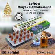 Baraka Habbatus Sauda 500mg | 30pcs  | Soft gel | Black Seed Capsule | Makanan Sunnah | Original